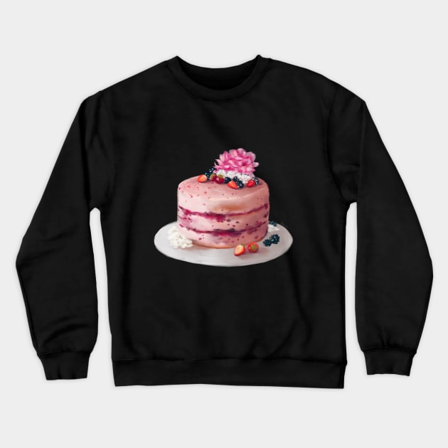 Cake Crewneck Sweatshirt by kozinoart